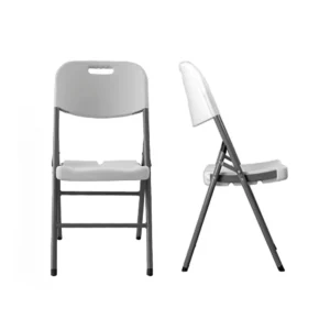 Folding plastic chair